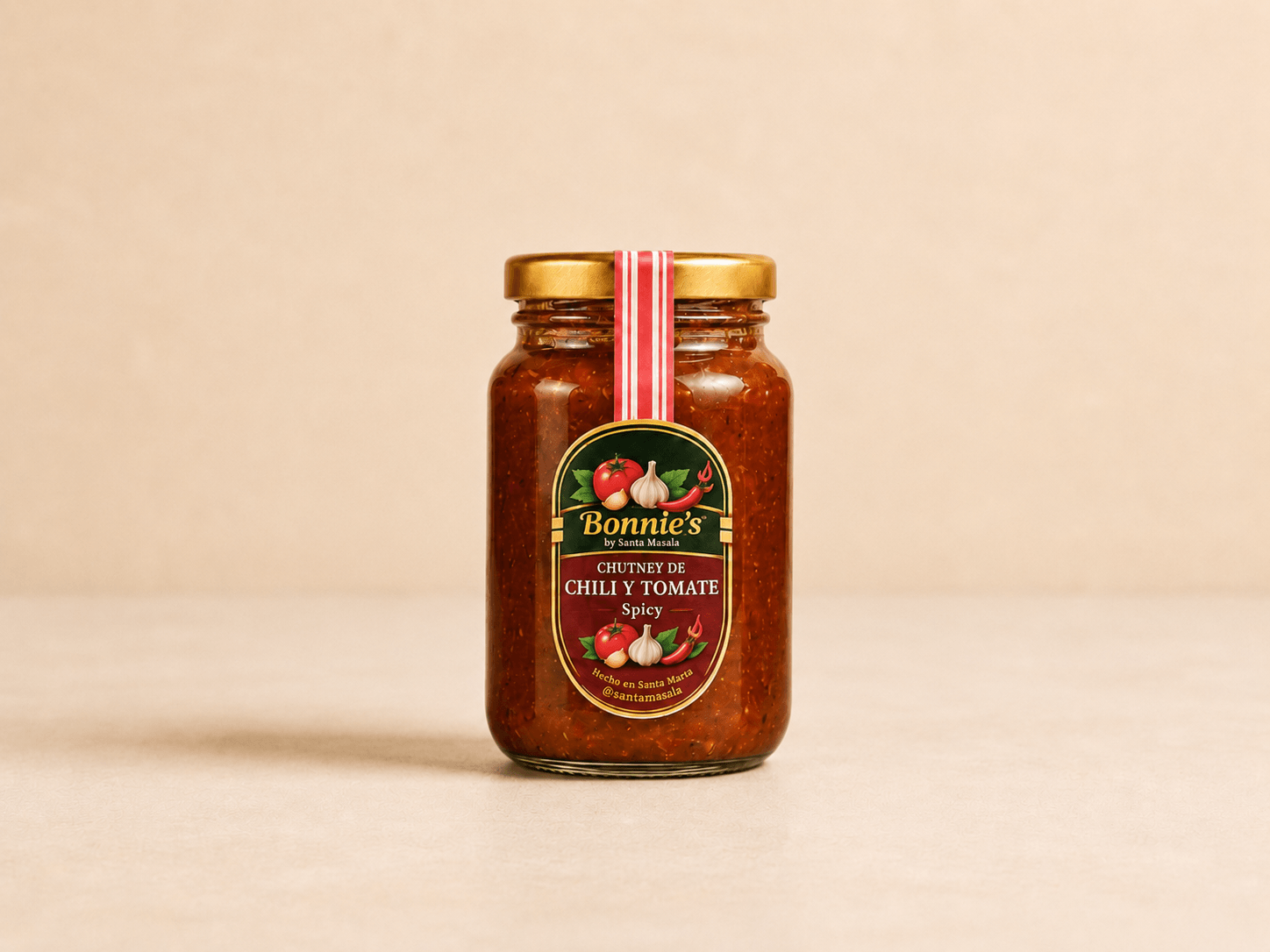 Chilli picante y tomate Chutney